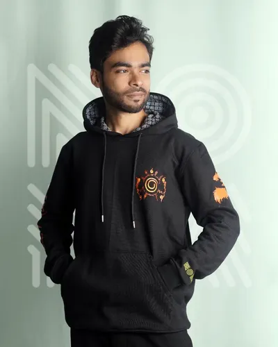 Noya Vibe Hoodie - Naruto M #000000