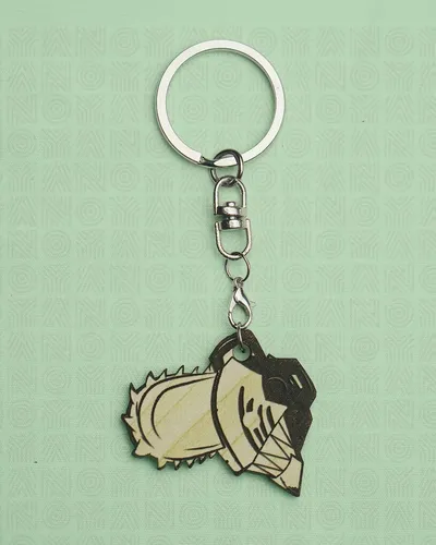 Noya Vibe Keyring - Chainsaw #dcd7a3