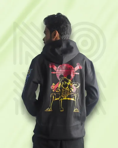 Noya Vibe Hoodie - One Piece x Luffy #000000